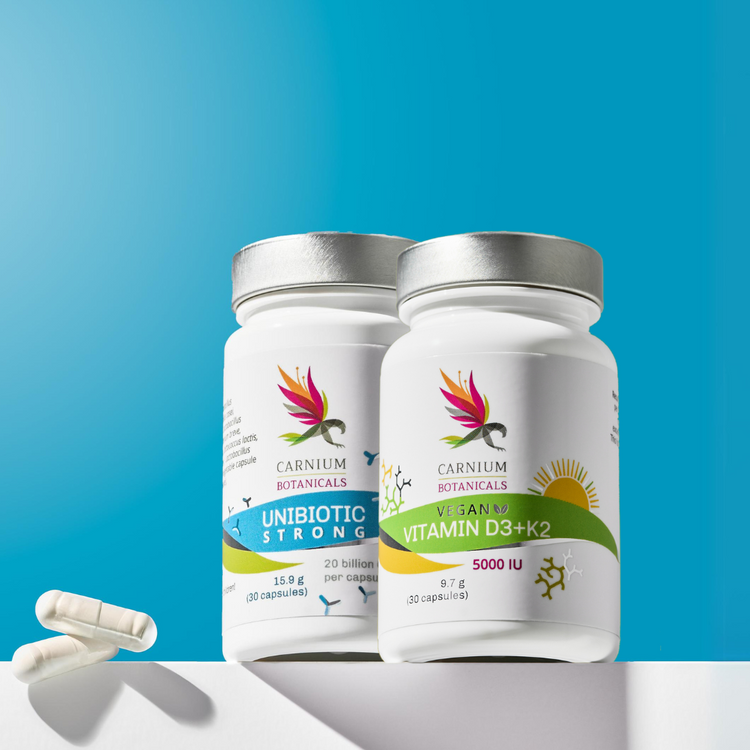 Pacchetto Sistema Immunitario con Potenti Probiotici: Unibiotic Strong + Vitamina D3 -10%
