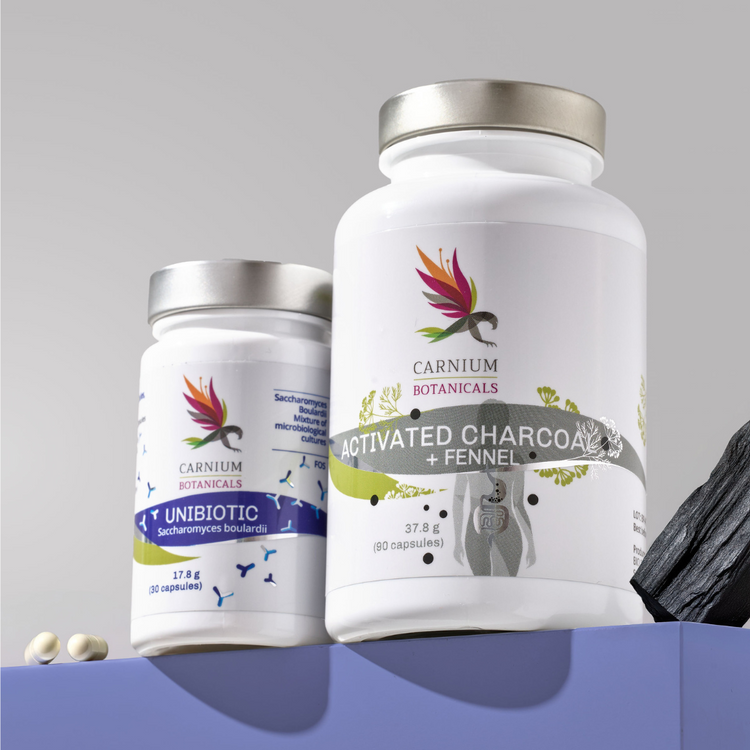 Pacchetto Sollievo per l'Apparato Digerente: Unibiotic + Carbone Attivo -10%